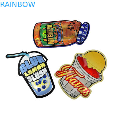 Ανακυκλωμένο Ειδικό Προσαρμοσμένο Σχήμα 7 14 28g Gummies Childproof Aluminum Foil Candy Mylar τσάντα