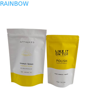 Προσαρμοσμένα Τυποποιημένα Επανακλείσιμα Σάκκα Τσάι Mylar Stand Up Pouch With Zipper Σάκκα Τσάι