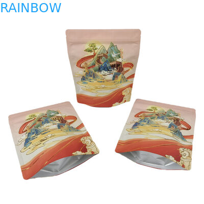 Προσαρμοσμένη τσάντα με φερμουάρ για τα τρόφιμα από αλουμινένιο φύλλο Soft Touch Mylar Bag για ξηρά φρούτα