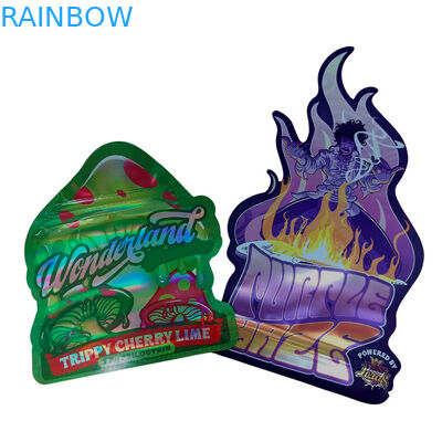 Τυποποιημένη τσάντα με ματ μαλακό άγγιγμα 3.5g Τσάντες Mylar Ψηφιακά Τυπωμένες Ολογραφικές Τυποποιημένες Τσάντες Mylar Ziplock