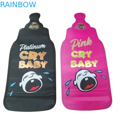 Τύπωση προσαρμοσμένη 3.5g Μύλαρες τσάντες πεθαίνει κόψιμο Ακανόνιστες τσάντες με Ziplock κύκλος Μύλαρες μαλακό άγγιγμα πλαστικές τσάντες γλυκά τροφή