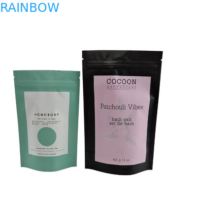 Επαναχρησιμοποιήσιμο Zip Lock Stand Up Pouch Αλουμινίου Foil Σώμα Scrub Enjoy Spa Bath Soak Sea Salt Βιοδιασπώμενη πλαστική συσκευασία