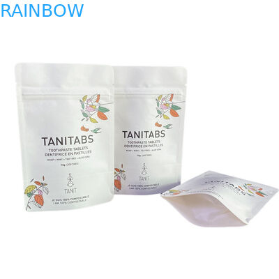 Προσαρμοσμένο Αδιάβροχο Βιοδιασπώμενο Pla Kraft Χάρτινο Ζιπ Ζιπ Ζάκερ Ζάκερ Στάσου