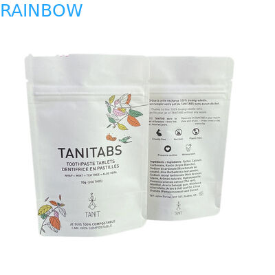 Προσαρμοσμένο Αδιάβροχο Βιοδιασπώμενο Pla Kraft Χάρτινο Ζιπ Ζιπ Ζάκερ Ζάκερ Στάσου