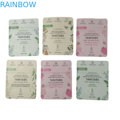 Περιβαλλοντικά φιλικές συσκευασίες τροφίμων με σφραγίδα (Ziplock Stand Up Food Packaging) 100% ανασυστατέες βιοδιασπώμενες σακούλες χαρτιού Kraft