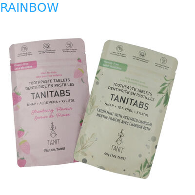 Περιβαλλοντικά φιλικές συσκευασίες τροφίμων με σφραγίδα (Ziplock Stand Up Food Packaging) 100% ανασυστατέες βιοδιασπώμενες σακούλες χαρτιού Kraft