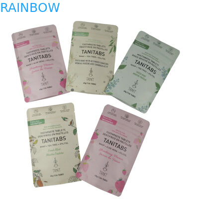 Περιβαλλοντικά φιλικές συσκευασίες τροφίμων με σφραγίδα (Ziplock Stand Up Food Packaging) 100% ανασυστατέες βιοδιασπώμενες σακούλες χαρτιού Kraft