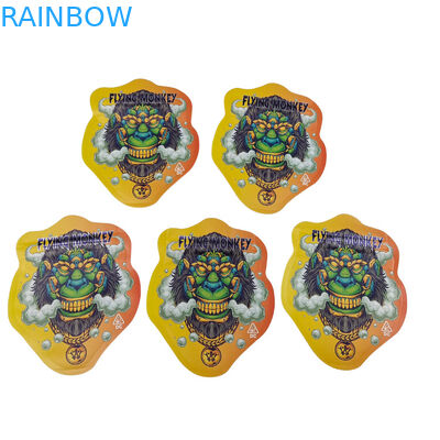 Προσαρμοσμένα Ziplock Ειδικό σχήμα Πλαστικό Childproof Smell Proof Γλυκά τσάντες Mylar συσκευασίες 3.5g 7g Προσαρμοσμένο σχήμα Mylar τσάντες