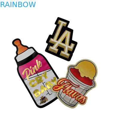 3.5g Προσαρμοσμένη συσκευασία και εκτύπωση λογότυπου Ειδική μοναδική σχήμα στο εσωτερικό Εκτυπωμένη ολογραφική Τυποποιημένη τσάντα Mylar