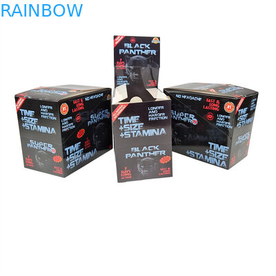 Προσαρμοσμένο σχεδιασμό Black Bull Rhino Honey 2023 Hot Sell Rhino Pills Προσαρμοσμένο χαρτί κάρτα εμφάνιση κουτί για συσκευασία χάπια ρινόκερου