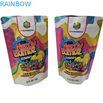 Προσαρμοσμένη εκτύπωση με βαφή ψηφιακή εκτύπωση χαμηλό MOQ μαύρο χρώμα όρθιος σάκος αλουμινίου φύλλο συσκευασία σακούλες