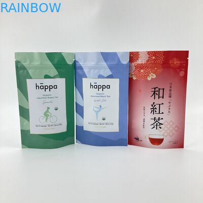 Κράφτ χαρτοσακούλες τσαγιέρας σακούλες συσκευασία για επανακλείδωτες όρθιες τσάντες