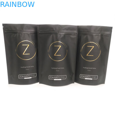 Εκτύπωση φύλλου τσάντας συσκευασία για όρθιο σώμα scrub τσάντα με φερμουάρ