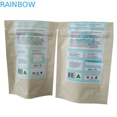 Στεκόμενα σάκετα από ασημένιο φύλλο με σχεδιασμό συσκευασίας Doy για συσκευασίες καφέ