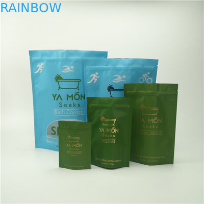 Χρυσό φύλλο σακούλες για όρθιο σακίδιο σφουγγαρισμού σώματος με φερμουάρ