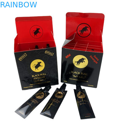 Προσαρμοσμένο εκτυπωμένο μίνι σάκο για χάπια με μέλι Μικρή σακούλα με χαρτόκουτο ρινόκερος με μέλι