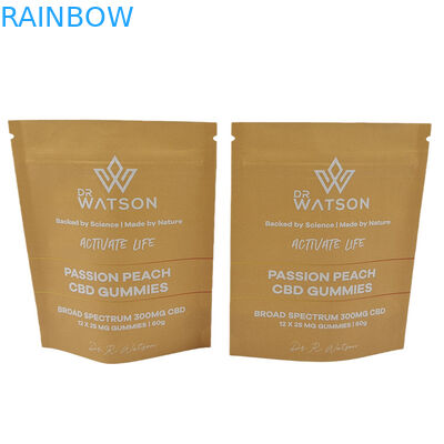 Χονδρικό Eco Friendly Biodegradable Kraft Paper επανακλειδώσιμες σακούλες Mylar ψηφιακή εκτύπωση PLA αρωματικές σακούλες με λογότυπο