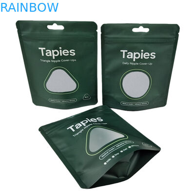 Φαρμακευτική προμήθεια Επαναχρησιμοποιήσιμη Σφραγισμένη Mylar Nipple Patch Packaging Bag Custom Print Smell Proof Bags με λογότυπο