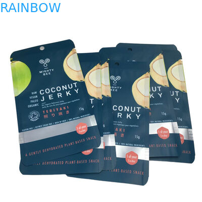 Τσάντες πλαστικές Mylar Coconut Jerky Packaging με καθαρό παράθυρο