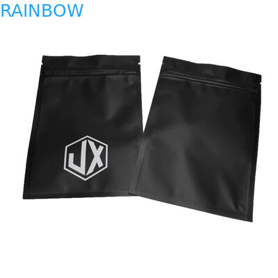 Ματ Μαύρο Τρίπλευρο Σφραγιστικό Καλώδιο USB πλαστικές σακούλες συσκευασίας με φερμουάρ