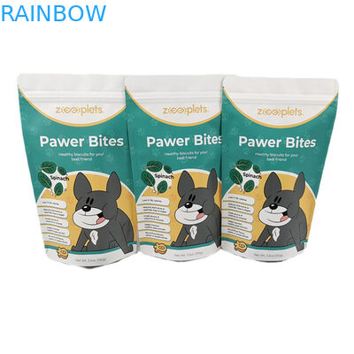 Χαμηλή MOQ Stand Up Pouch Kraft Paper Τυπωμένη συσκευαστική σακούλα για κατοικίδια ζώα