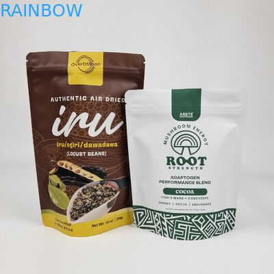 Προσαρμοσμένη Ματ μαλακό άγγιγμα Stand Up τσάντα φερμουάρ πλαστικό πακέτο σακούλα για μπισκότα καρύδια γλυκά συσκευασία τροφίμων