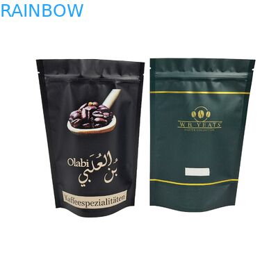 Αρωματικό Καφέ Φασόλι Προσαρμοσμένο Λογότυπο Ψηφιακά Εκτυπωμένο Doypack Διαφανής Εκτύπωση Stand Up Sac Καφέ Φασόλι Sac