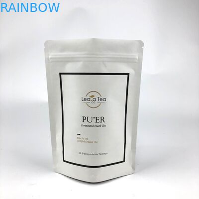 Επανακλείσιμες όρθιες τσάντες με προσαρμοσμένο λογότυπο για συσκευασία αποξηραμένων σακουλών τσαγιού