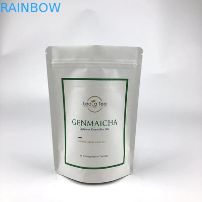 Επανακλείσιμες όρθιες τσάντες με προσαρμοσμένο λογότυπο για συσκευασία αποξηραμένων σακουλών τσαγιού