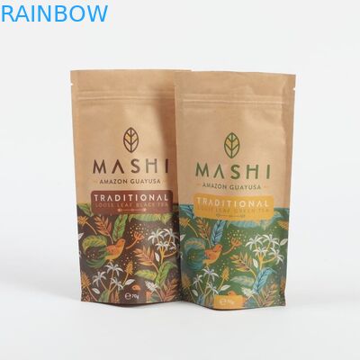 Εκτύπωση με βαφή Stand up k σακούλες, γάλα σε σκόνη Αλουμινίου φύλλο τσάντα με φερμουάρ