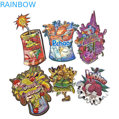 Τυποποιημένες τσάντες με φερμουάρ για παιδιά Τσάντες ολογραφικές για σνακ και εμπορεύματα Τσάντες πλαστικών