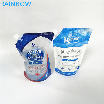 Ανακυκλώσιμες σφουγγαρισμένες όρθιες τσάντες με διάφορους τύπους καπάκιας για φιλικές προς το περιβάλλον συσκευασίες