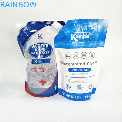 Ανακυκλώσιμες σφουγγαρισμένες όρθιες τσάντες με διάφορους τύπους καπάκιας για φιλικές προς το περιβάλλον συσκευασίες