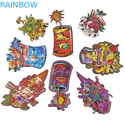 Προσαρμοσμένο λογότυπο Εκτυπωμένο Ματ μαλακό άγγιγμα Ακανόνιστο ειδικό σχήμα Συσκευή 3,5g παιδική απόσταξη Αλουμινίου χαλί τσάντα