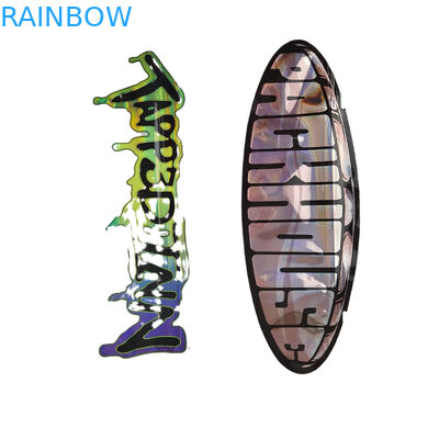 Προσαρμοσμένο 3.5g Ολογραφικό Τυποποιημένο Τύπο Mylar Σάκοι Ακανόνιστης Σχήματος Συσκευή Σφραγίδας Αδιάβροχο Τυποποιημένο πλαστικό σάκκο συσκευασίας