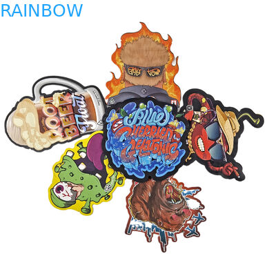 Προσαρμοσμένο 3.5g Ολογραφικό Τυποποιημένο Τύπο Mylar Σάκοι Ακανόνιστης Σχήματος Συσκευή Σφραγίδας Αδιάβροχο Τυποποιημένο πλαστικό σάκκο συσκευασίας