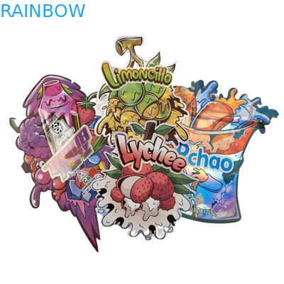 Προσαρμοσμένο λογότυπο εκτυπωμένο με θραύση Ζιπάκι τσάντες μικρές τσάντες 3.5g συσκευασία τροφίμων Αδιάβροχη με φερμουάρ Mylar Ba