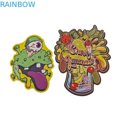 Τύπωση προσαρμοσμένη 3.5g 7g 14g 28g Ειδικό σχήμα Αδιάβροχο Τροφικό Γλυκό Τύπος Τυποποιημένες Τσέπες Mylar