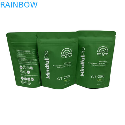 CYMK χρώμα φυτικά θυμίαμα συσκευασία φύλλο αλουμινίου όρθιο πλαστικό σακούλα Mylar Zipper