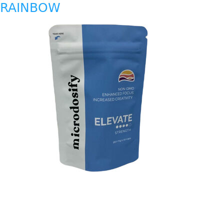 Ιατρικό φυλλό χόρτου Τρεις πλευρικές σφραγίδες τσάντα Αδιάβροχη σακούλες Mylar προσαρμοσμένες με παράθυρο