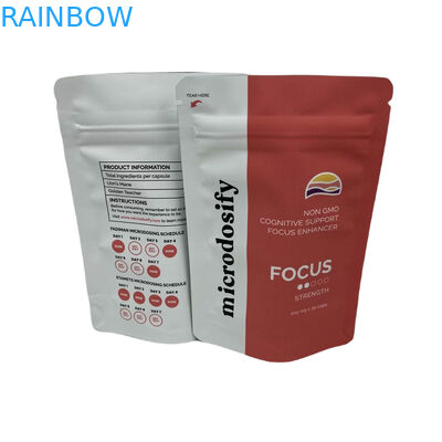 Ιατρικό φυλλό χόρτου Τρεις πλευρικές σφραγίδες τσάντα Αδιάβροχη σακούλες Mylar προσαρμοσμένες με παράθυρο