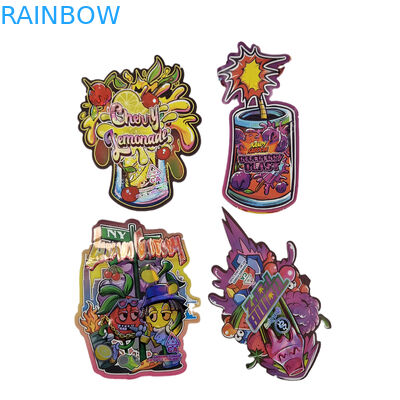 3.5g 7g 14g Ειδικό σχήμα πλαστική σακούλα συσκευασίας ολογράφηση οσφρητική πλαστική θραύση Custom Snack Cookie Snack Bags