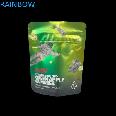 3.5 Gram πλαστικές σακούλες συσκευασία προσαρμοσμένη ετικέτα εκτυπωμένα μπισκότα CBD