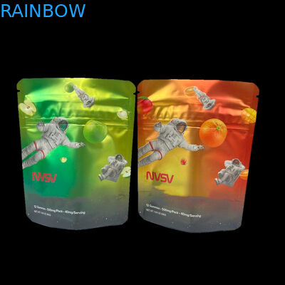 3.5 Gram πλαστικές σακούλες συσκευασία προσαρμοσμένη ετικέτα εκτυπωμένα μπισκότα CBD