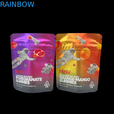 3.5 Gram πλαστικές σακούλες συσκευασία προσαρμοσμένη ετικέτα εκτυπωμένα μπισκότα CBD