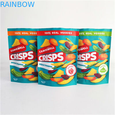 Προσαρμοσμένη ψηφιακή εκτύπωση Ziplock Edibles Stand Up Packaging BagsFor Nuts Food
