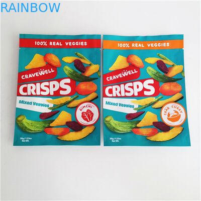 Προσαρμοσμένη ψηφιακή εκτύπωση Ziplock Edibles Stand Up Packaging BagsFor Nuts Food