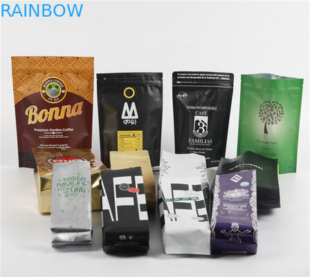 Προσαρμοσμένες συσκευαστικές σακούλες από αλουμίνιο για καφέ για 250G 500G 1KG