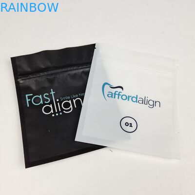 Εμπορεμπόριο ανακυκλώσιμος τριπλής όψης σφραγισμένο Mylar συσκευασία δοντιών ευθυγραμμιστή για τη φροντίδα των δοντιών με φερμουάρ