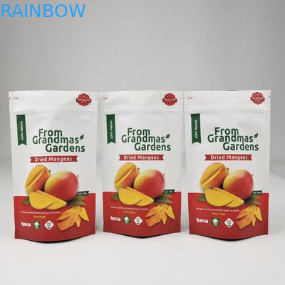 Στάσου με σάκο με φερμουάρ Αδιάβροχο υγρασία Αδιάβροχο τροφικό πλαστικό σάκο συσκευασίας